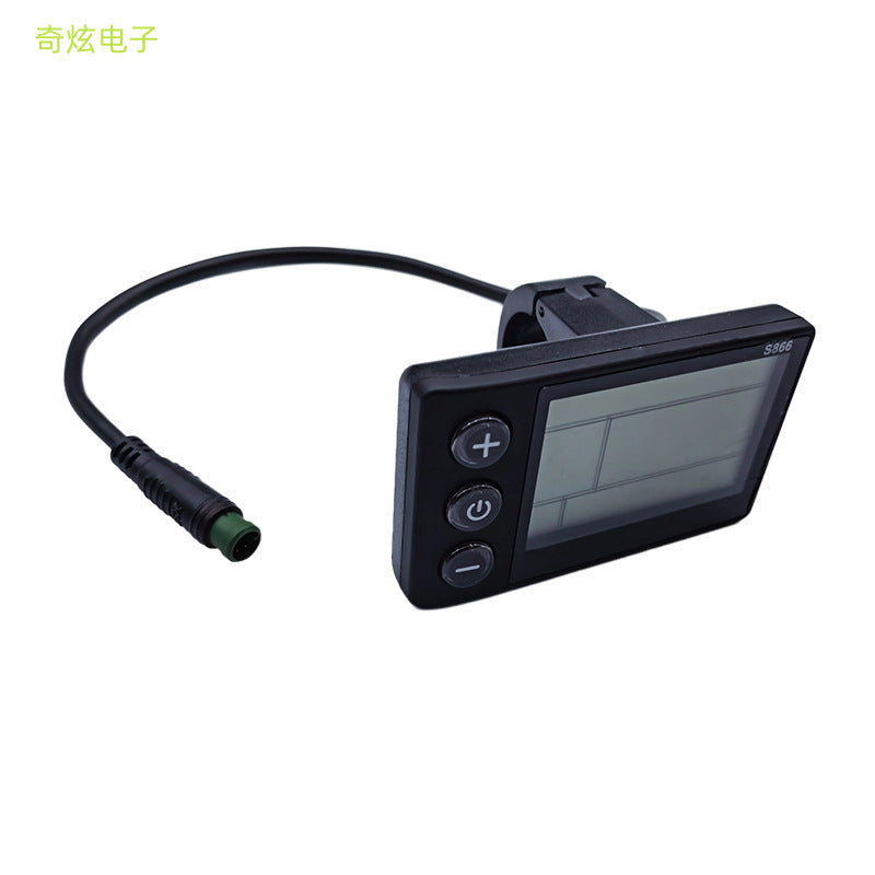 Mountain Bike Lithium Battery Modification Accessories LCD-S866 Electric Scooter Intelligent LCD Instrument Panel Waterproof