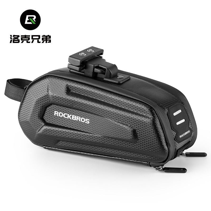 Rockbros Bicycle Saddle Box Hard Shell Large Capacity Rear Saddle Bag Highway Mountain Bicycle Seat Tube Package Cycling Fitting