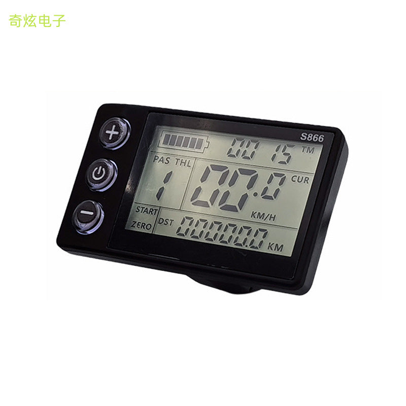 Аксессуары для модификации литиевых батарей для горного велосипеда LCD-S866, интеллектуальная ЖК-приборная панель для электросамоката, водонепроницаемая. 