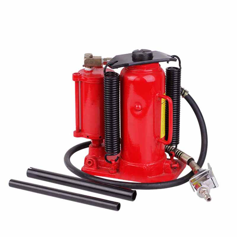 2t-50t Air Hydraulic Bottle Jack - Pneumatic Manual Dual Lift Tool