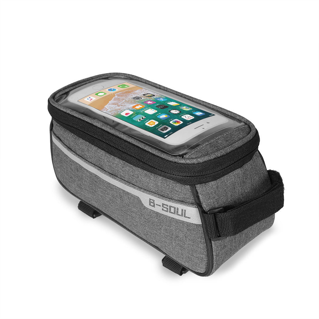 Customized Mountain Bicycle Bag Front Beam Bag Bicycle Bag Highway Front Bag Cycling Fixture Saddle Bag Upper Tube Bag