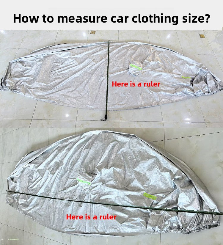 PEVA All-Season Universal Car Cover Disposable Earless Full Car Single Layer Dustproof Rainproof Dirt-Proof Car Cover