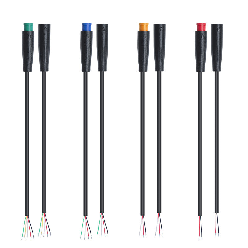 IP65 Waterproof M6 Connector for Ebike LED Light & NTC Sensor Integrated Wiring Harness Electric Bicycle Quick Plug