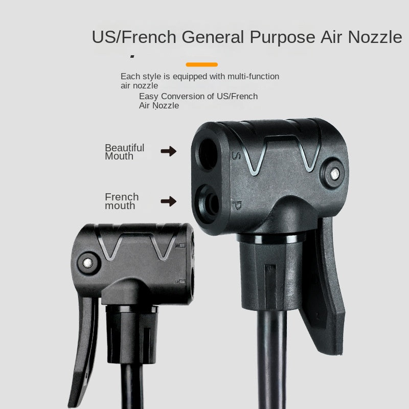 Eslnf Bicycle Tire Pump Manual High-Pressure Electric Vehicle Motorcycle Car Household Multifunctional Charging Cylinder