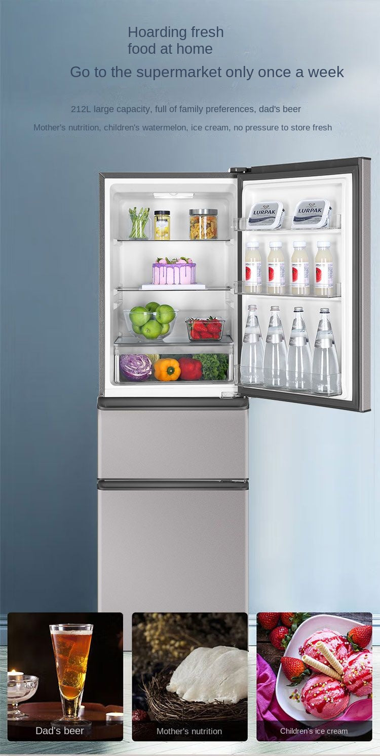 Haier Refrigerator 212L 3 doors little frost