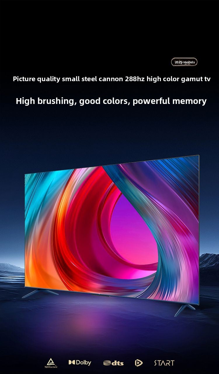 TCL TV 75inch Quality Small Cannon 288Hz High Refresh High Color Gamut 64GB TV V68L Pro