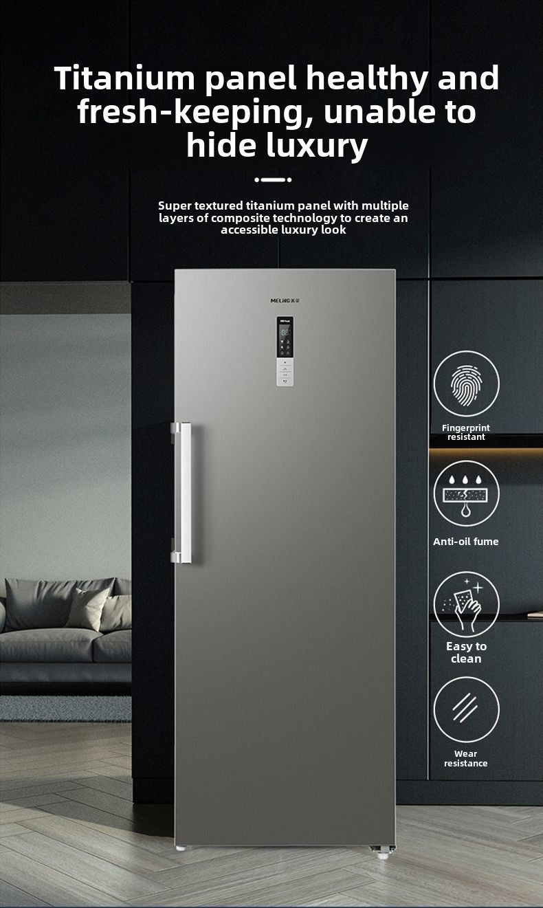 Meiling 381/311 Liter Upright Freezer Frost-Free Chest Freezer Household Drawer Large Capacity Commercial Direct Cooling 118 Liters
