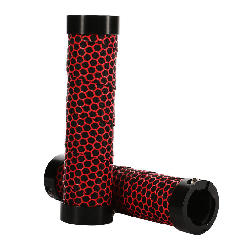 Clearance Mountain Bike Handle Cover Bicycle Sponge Handle Gloves Bilateral Lock Dead Flying Bicycle Handle Honeycomb Handle Cover