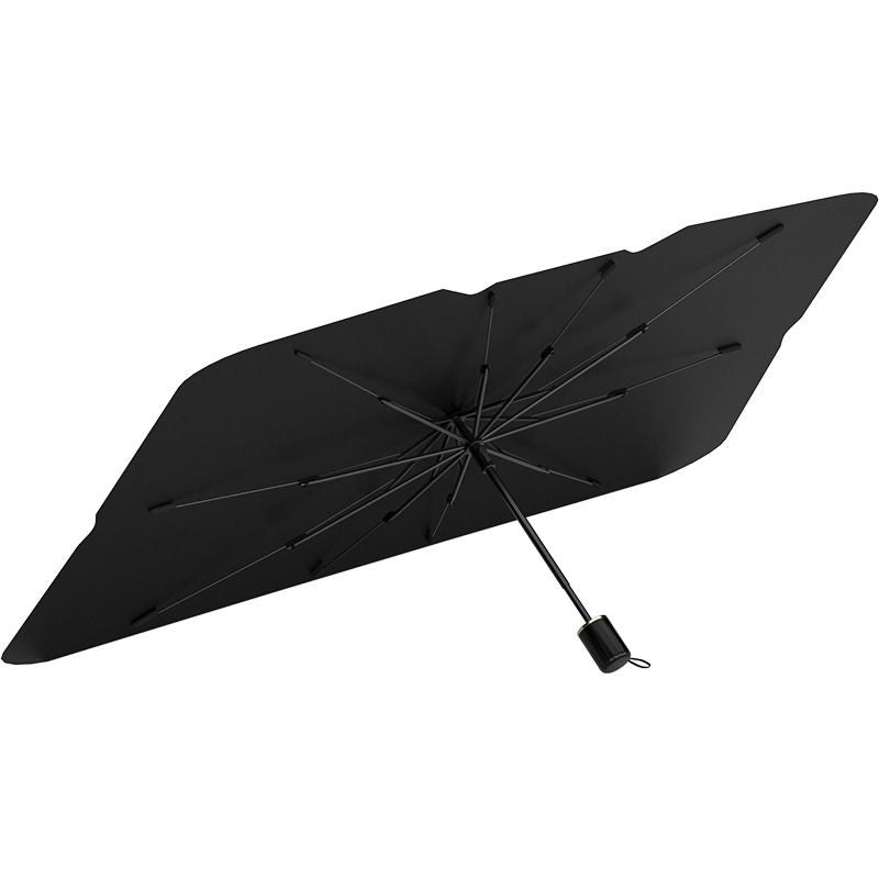 Car Sunshade Umbrella Glass Sunshade Sun Protection Cover Car Umbrella Heat Insulation Sunshade Curtain Car-mounted Foldable Titanium Silver Front Shield