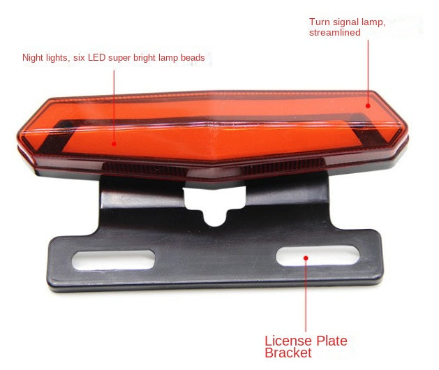 Electric Vehicle LED Rear Tail Light Turn Signal Flowing Driving Light Brake Light High Brightness Warning Light