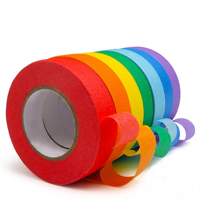 High Quality Factory Wholesale Customized Size Colorful Masking Tape Auto Refinish Automotive Masking Tape