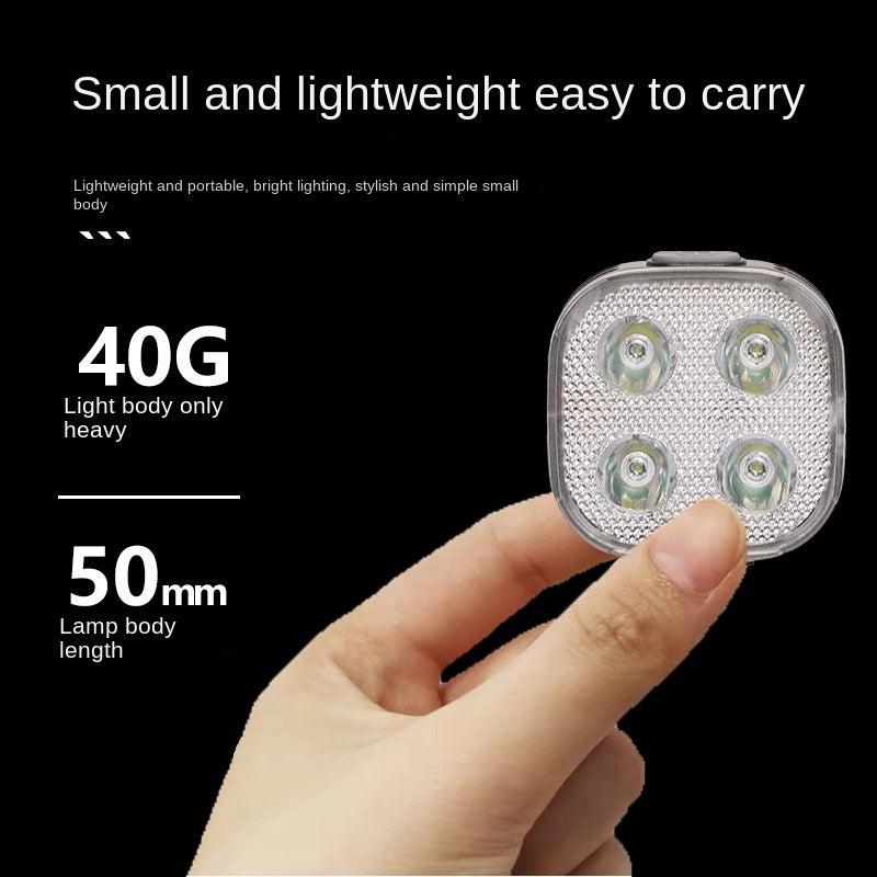 Bicycle Light Mountain Highway Vehicle USB Rechargeable LED Waterproof Headlight Warning Taillight Suit Bicycle Cycling Fixture