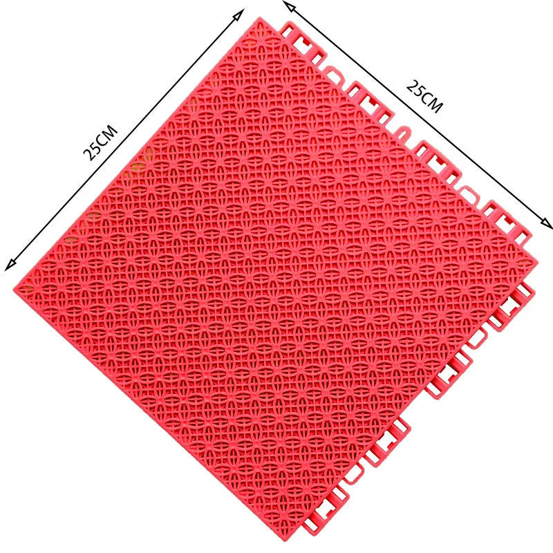 Floating floor basketball court Kindergarten outdoor playground Outdoor non-slip rubber track plastic mesh assembly floor mat