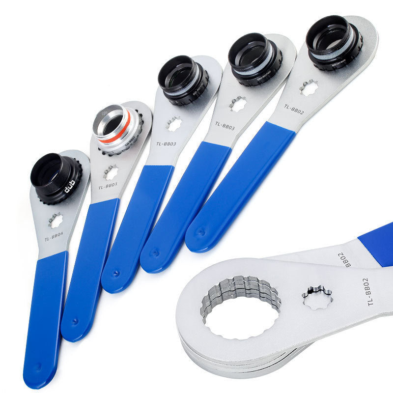 Mountain Bike Road Bike Central Shaft Wrench for Dismantling Integrated Tooth Plate BB Wrench Installation Car Repair Tools