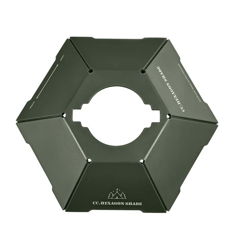 Camping Lantern Lampshade Camp Ambience Light Accessories Tent Camping Lamp Hexagon Reflector Outdoor Lamp Rain Cover