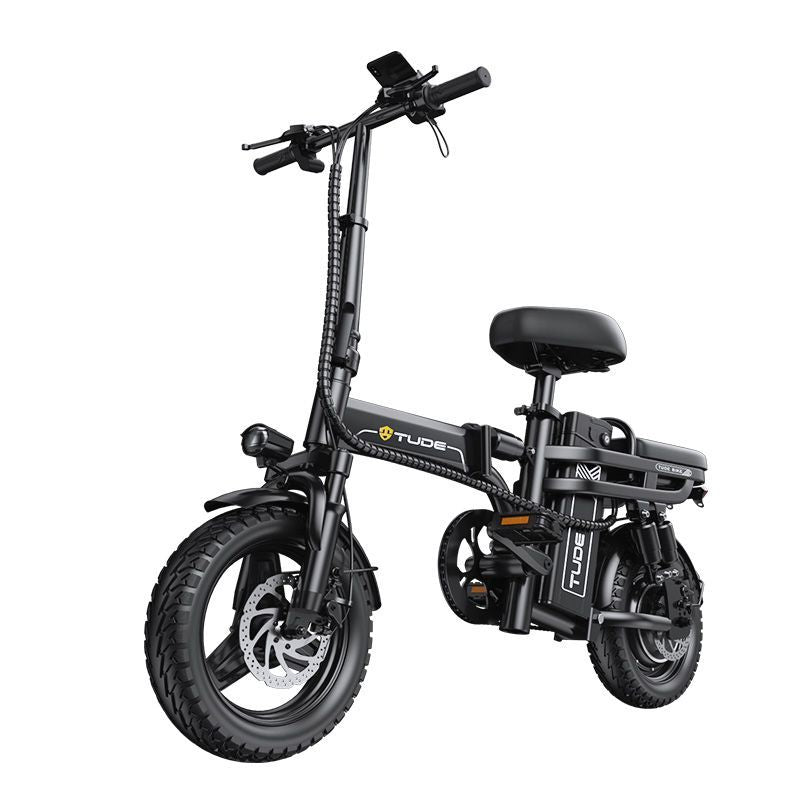 German TUDE Electric Bicycle Small Electric Bike Foldable Portable Commuter New National Standard Power-Assisted Battery Bike
