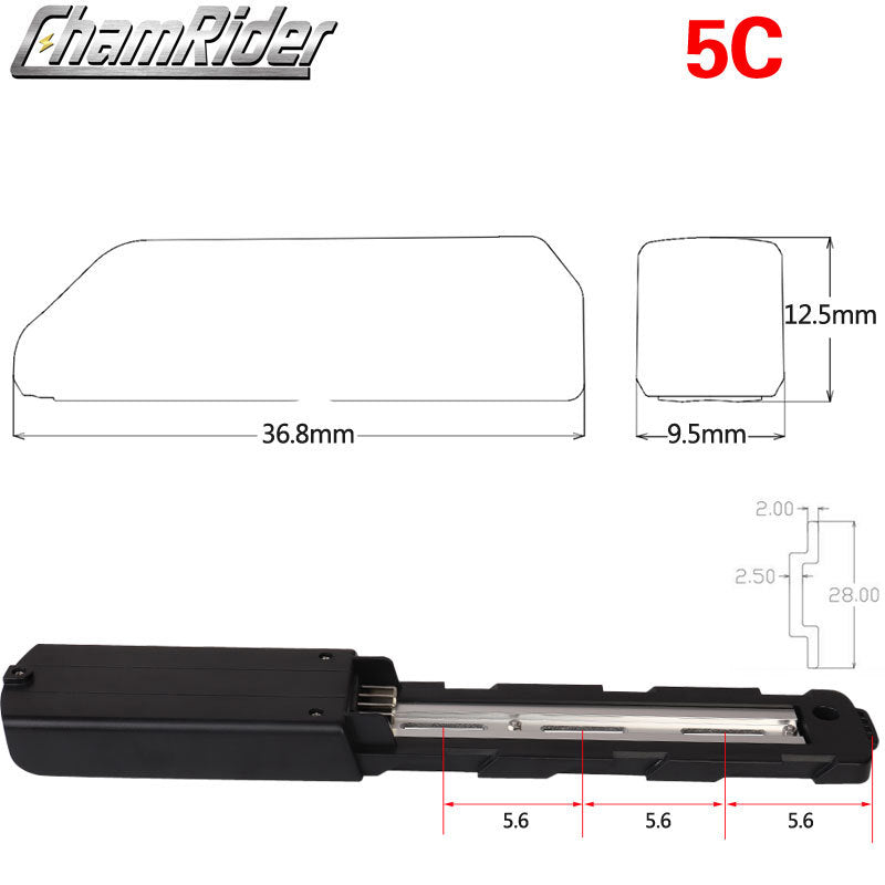 36V/48V 21700 Seatpost Battery Case Conversion, Ebike Seat Tube Battery Box DIY