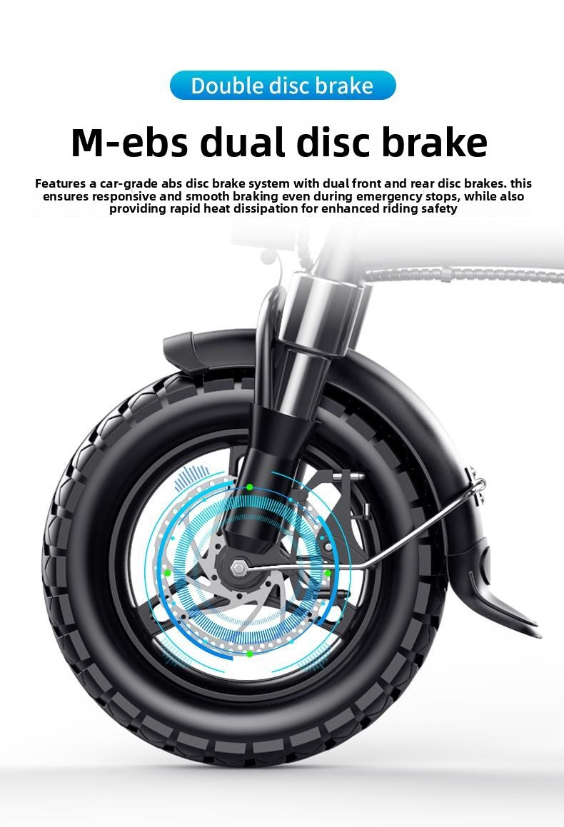 German Mingding Electric Bicycle Foldable Electric Bike Commuter Small Ultra-light Portable Adult Power-assisted Battery Bike