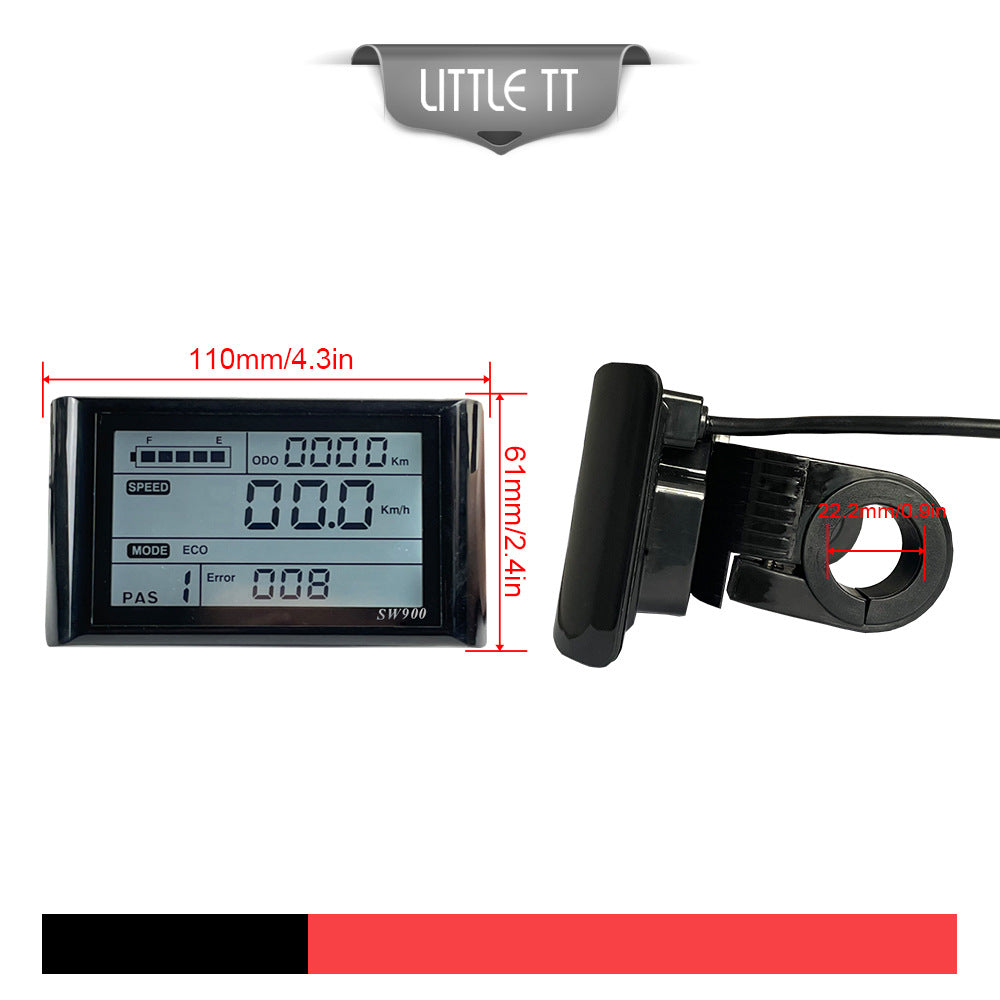 Electric bicycle LCD instrument data display
