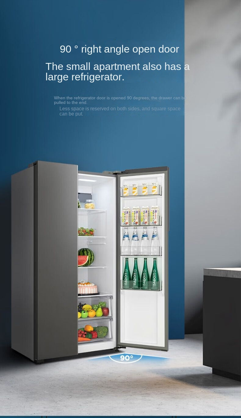Midea 555L First-Class Energy Efficiency Dual Inverter Side-by-Side Energy-Saving Frost-Free Odor-Free Ultra-Thin Large Capacity Refrigerator