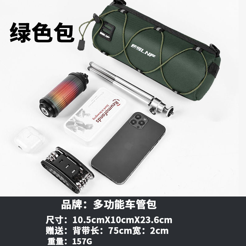 Bicycle Front Beam Bag Mountain Bike Upper Tube Bag Road Bike Waterproof Saddle Bag Bicycle Storage Bag Cycling Fixture Large