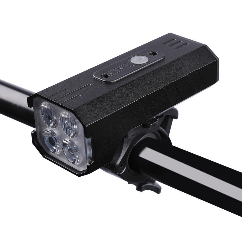 Bicycle Light Headlight 4t6 Bright 1000 Lumen with Power Bank Night Riding Mountain Bike Riding Light