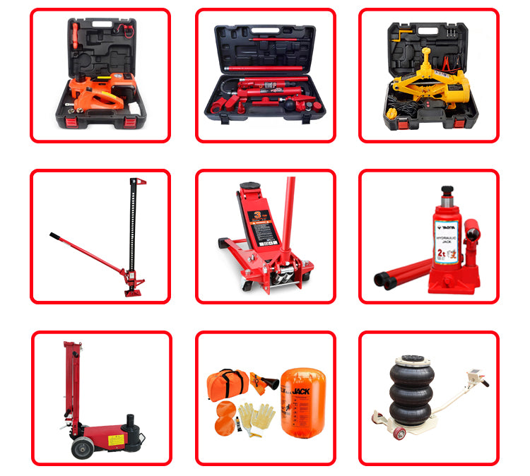 2t-50t Air Hydraulic Bottle Jack - Pneumatic Manual Dual Lift Tool