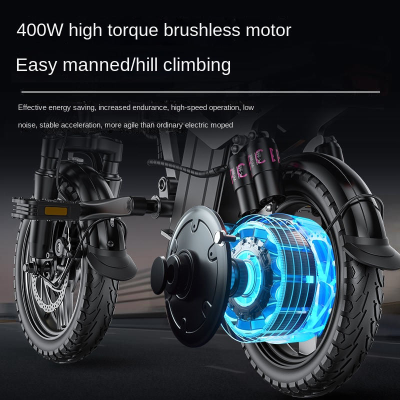 2025 New Model New National Standard Foldable Electric Bicycle Long Battery Life Can Be Placed in Trunk Adult Electric Bike