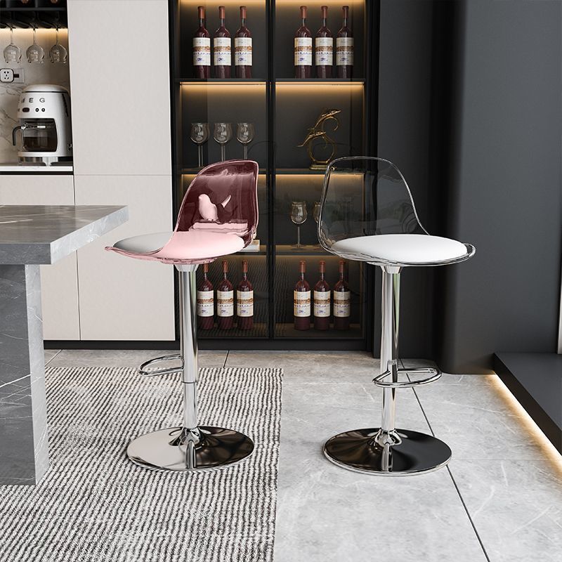 Bar Stool Light Luxury Acrylic Transparent Bar Chair Adjustable Rotating Home High Stool Company Front Desk Bar Chair