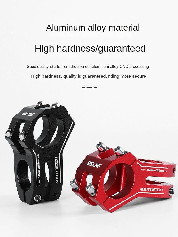 Bicycle Stem Aluminum Alloy Dead Fly Short Stem Front Fork Head Tube CNC Hollow Riser Mountain Bike Stem