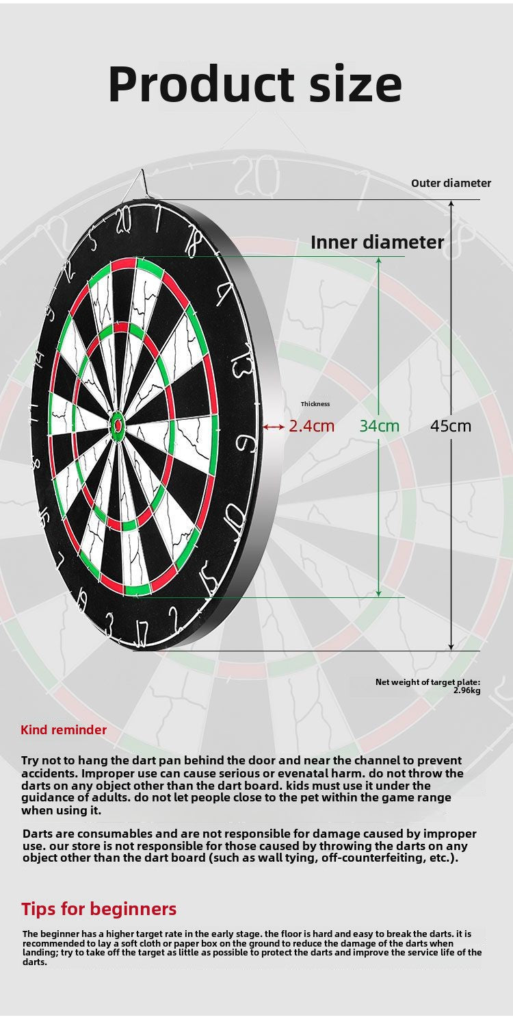 Cyeelife Official Authentic Products Dart Board Set Professional Competition 18-Inch Training Flocking Indoor Large Plate Target Plate