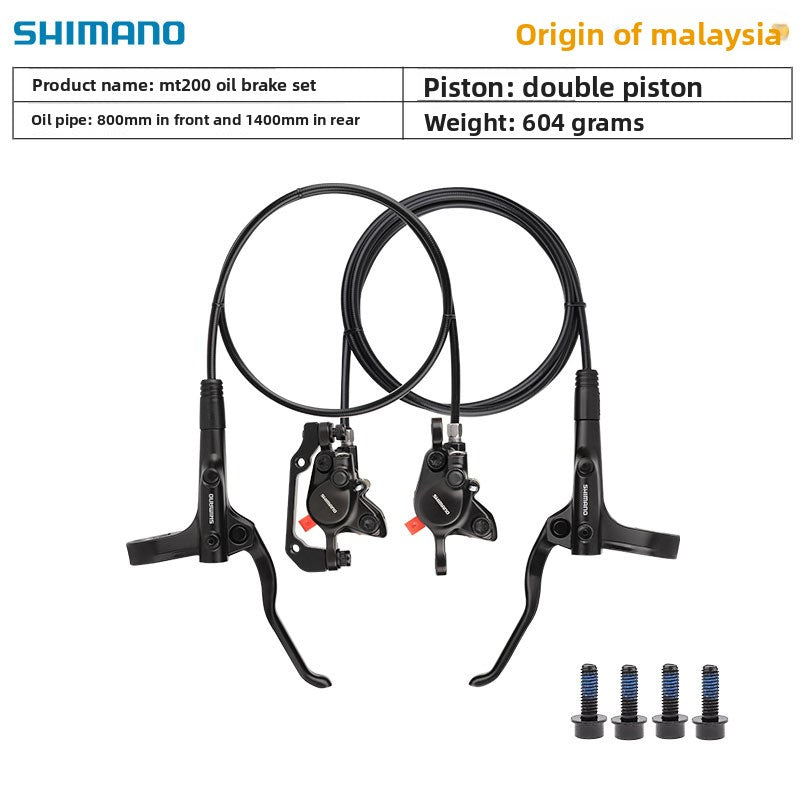 SHIMANO MT200 Oil Brake Mountain Bike Hydraulic Disc Brake Folding Bike Oil Brake