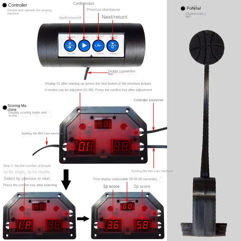 Electric Basketball Shoot Game Machine Arcade Basketball