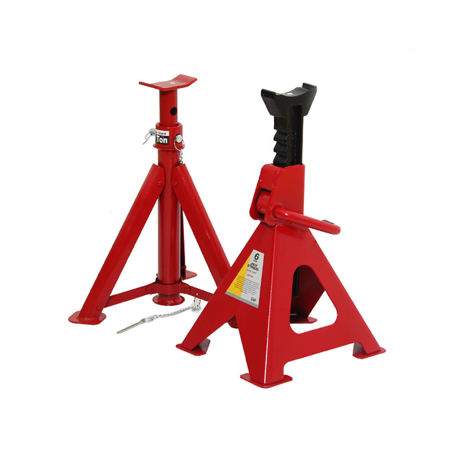 12 Ton Heavy Duty Screw Jack Stands - Industrial Car & Truck Lift