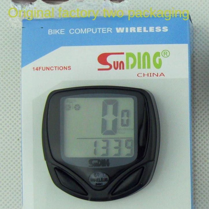 Cross-Border Sunding 548C Bicycle Code Meter Accessories Mountain Bike Code Meter Wireless with Luminous Bicycle Odometer