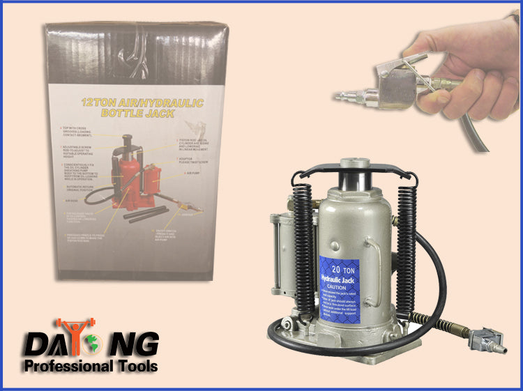 20-Ton Air/Hydraulic Bottle Jack: CE/GS Certified Heavy Duty Truck Lift