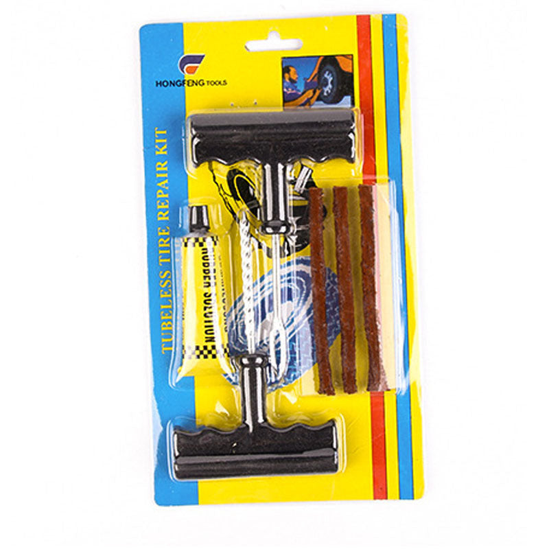 Emergency Tire Repair Strip Bicycle Repair Tool Fork Drill Vacuum Tire Repair Portable Fast Tire Repair Kit