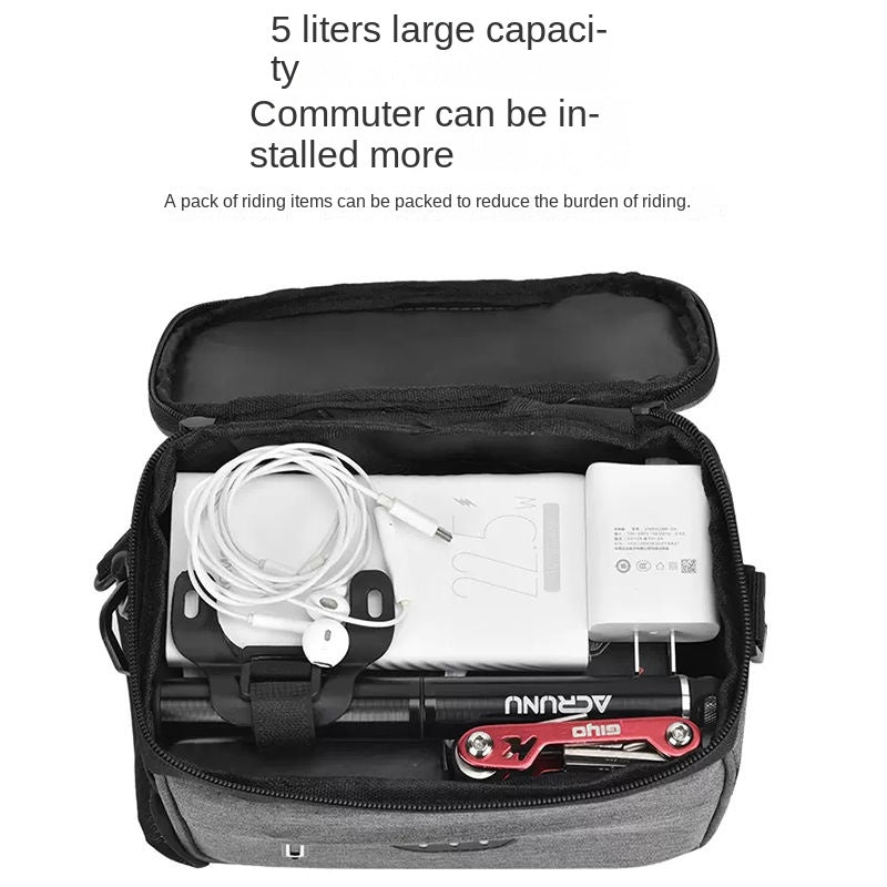 Bicycle Front Handle Bag Mountain Bike Riding Pannier Bag Battery Electric Vehicle Front Storage Bicycle Bags Storage Hanging Bag