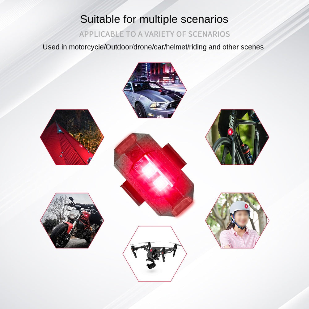 Aircraft Light Flash Electric Car Motorcycle Car Non-Wiring Charging Strobe Pilot Cruise Slow Flash Modified General