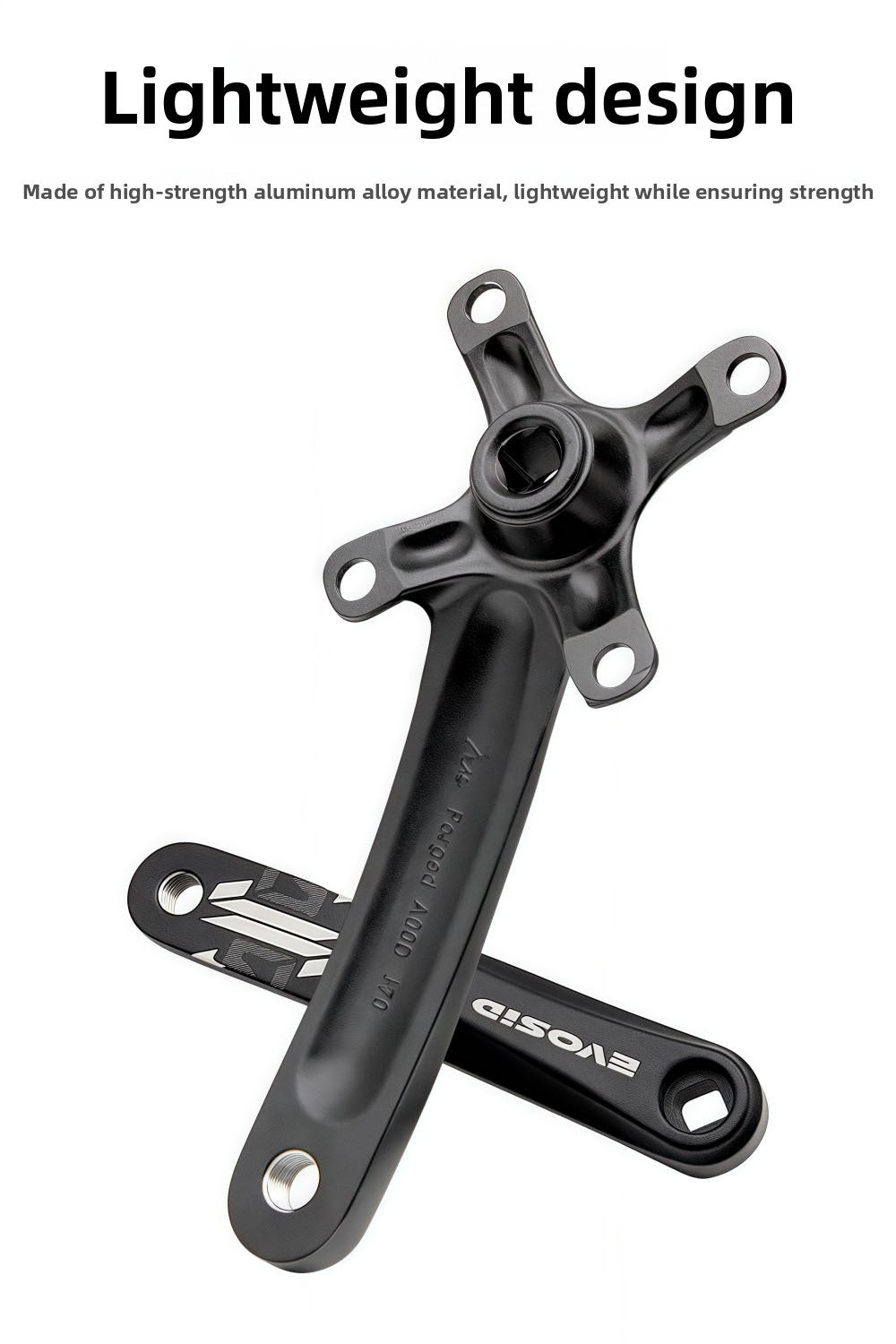 EVOSID Mountain Bike Crankset 104BCD Square Hole Crank 8/9/10/11/12 Speed Modified Single Chainring