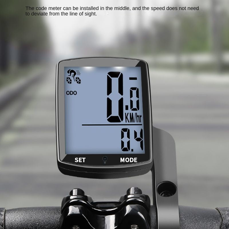 Wireless Road Mountain Bike Code Meter Riding Velometer Odometer Bicycle Speed Meter Speed Speedometer