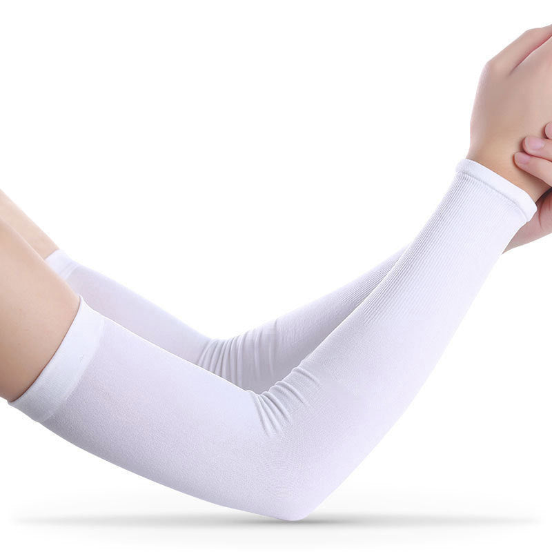 Summer Viscose Fiber Sun-Protection Oversleeves Men's and Women's Outdoor Driving UV-Proof Arm Guard Sun-Proof Thin Breathable Ice Sleeve Wholesale