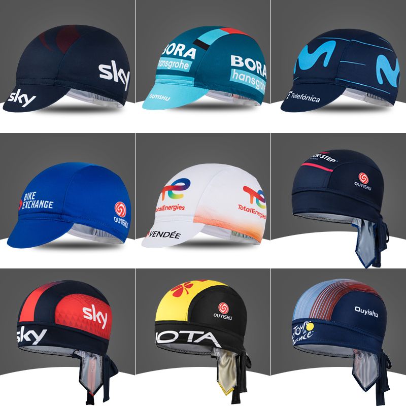 2022 New Bicycle Riding Small Cloth Cap Hip Hop Kerchief Helmet Lining Sun Hat Lightweight Breathable Men and Women