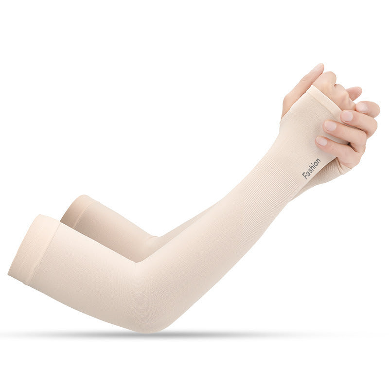 Summer Viscose Fiber Sun-Protection Oversleeves Men's and Women's Outdoor Driving UV-Proof Arm Guard Sun-Proof Thin Breathable Ice Sleeve Wholesale
