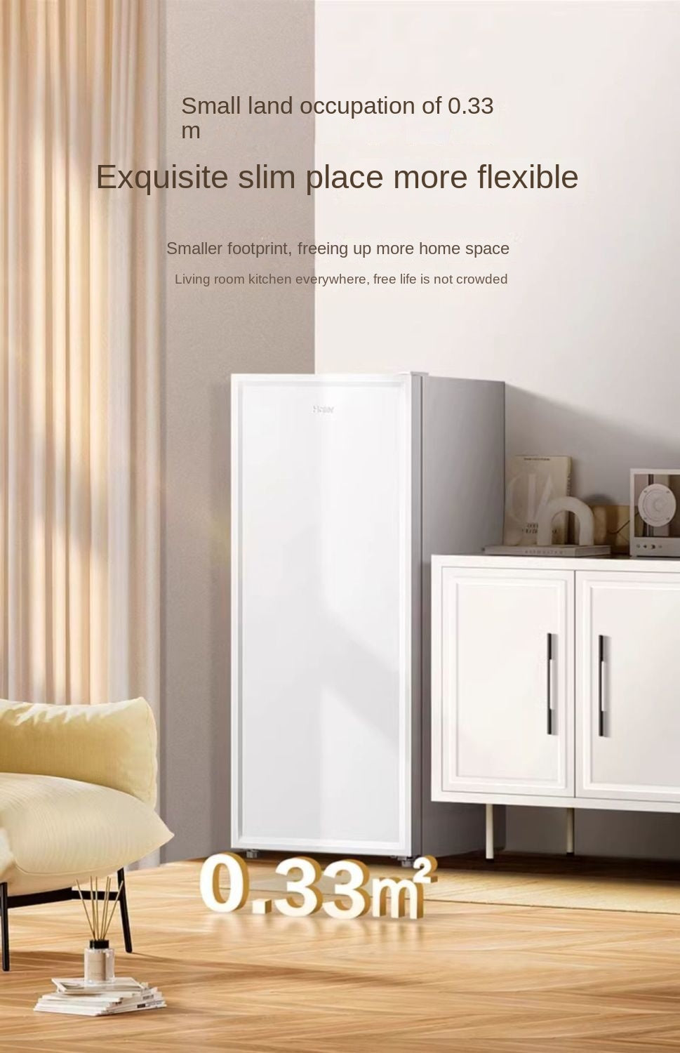 Haier 2111l Liter Small Drawer Freezer Grade I Energy-Saving Maternal and Child Food Supplement Freezer Refrigerator Single Freezing