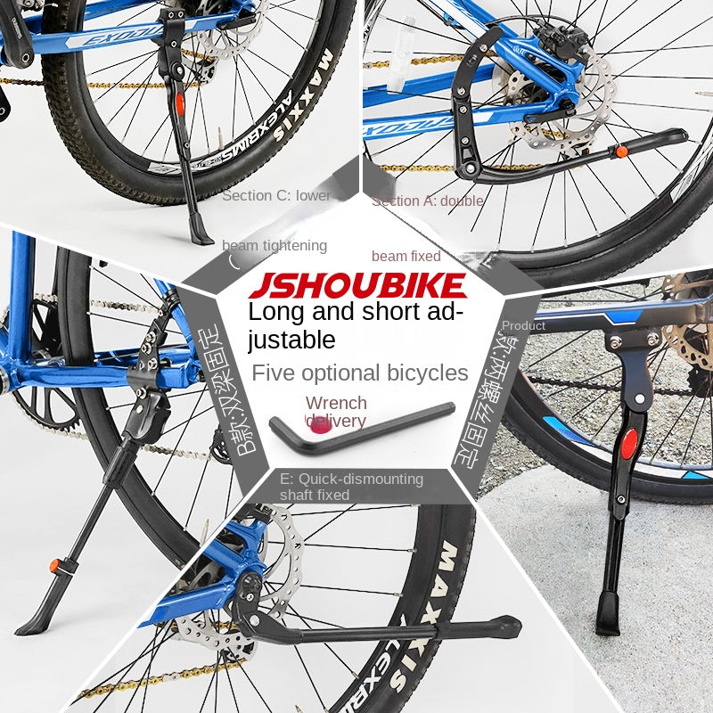 Bicycle Kickstand Center Mount Bike Stand Universal Mountain Bike Road Bike Foot Support Outdoor Cycling Gear Parking Bracket