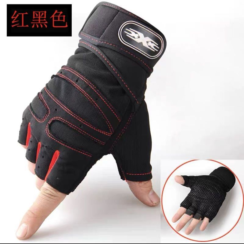 Half Finger Gloves Men and Women Riding Sports Fitness Summer Open Finger Outdoor Mountaineering Cycling Breathable, Non-Slip, Wear-Resistant Gloves