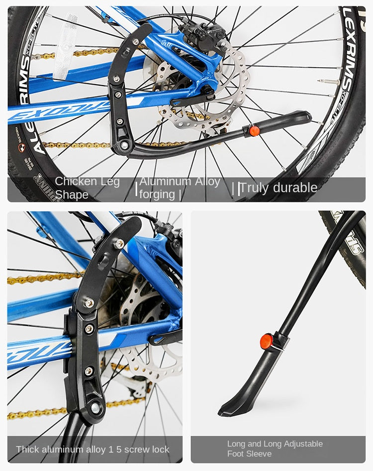 Bicycle Kickstand Center Mount Bike Stand Universal Mountain Bike Road Bike Foot Support Outdoor Cycling Gear Parking Bracket