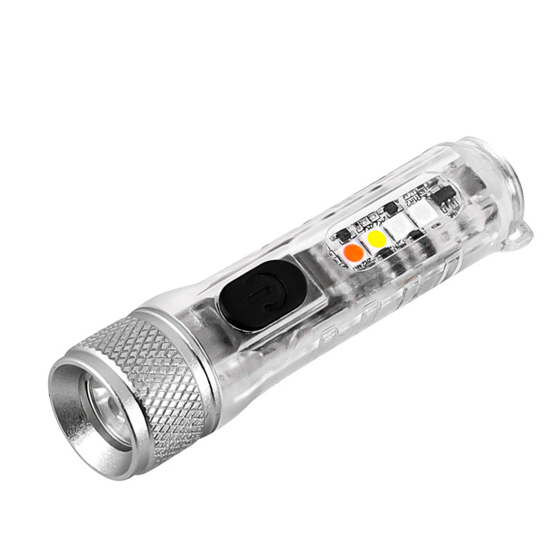 USB Rechargeable Strong Light Multifunctional Mini Flashlight Small Outdoor Portable Led Keychain Flashlight