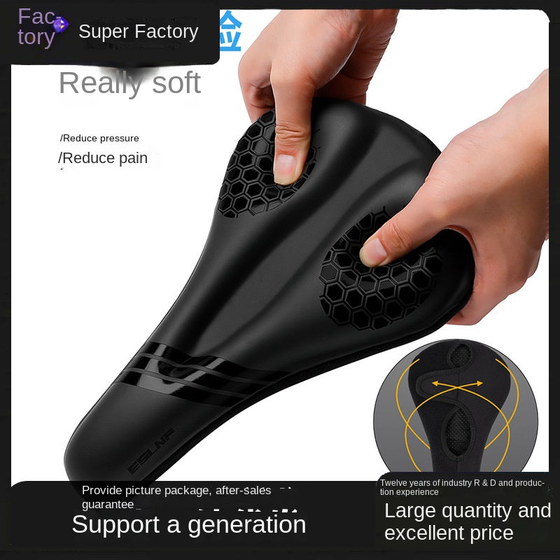 Eslnf Bicycle Cushion Cover Road Bike Anti-Skid Saddle Cover Outdoor Mountain Bike Riding Saddle Accessories